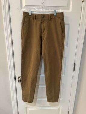 Lululemon ABC Classic 5 Pocket Pants Men 30 Tan Warpstreme Stretch Performance